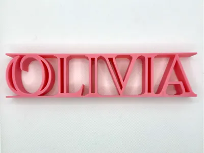 BoldName Custom Nameplate – Olivia Edition