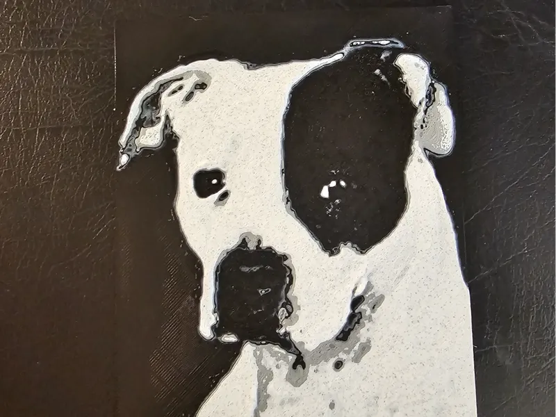 Lefty, An American Bulldog Pitbull Mix Hueforge