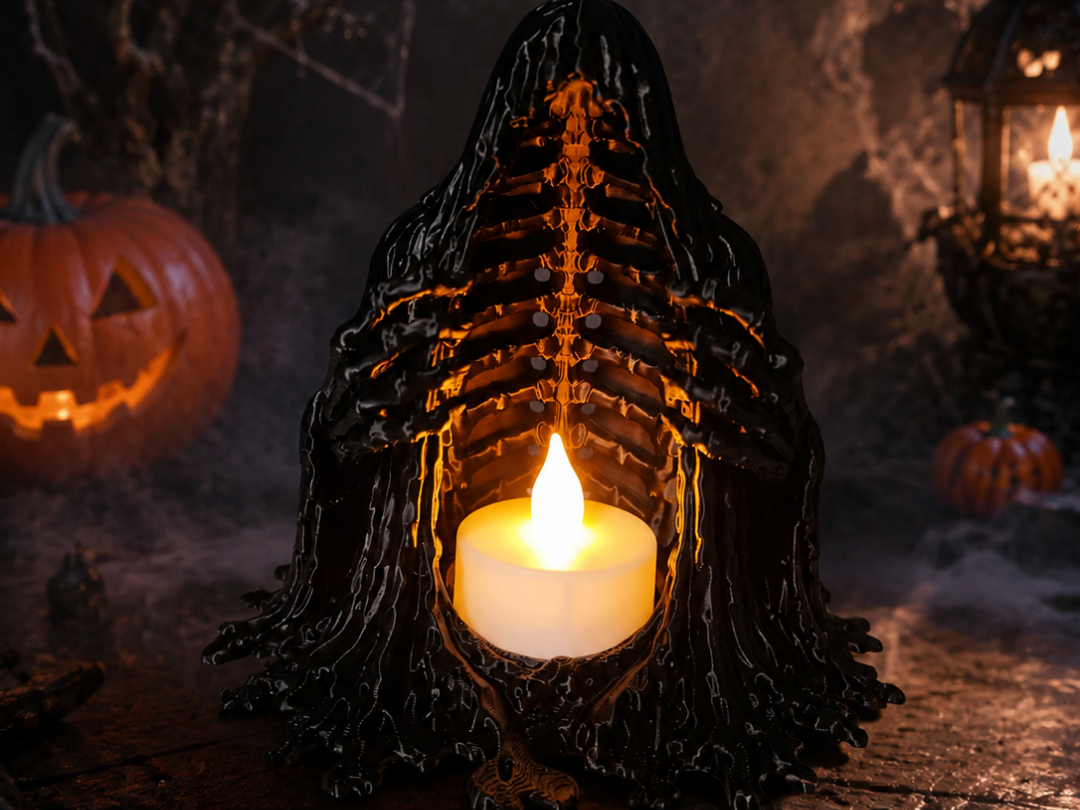 The Hollow Keeper – LED Candle Holder 3D model