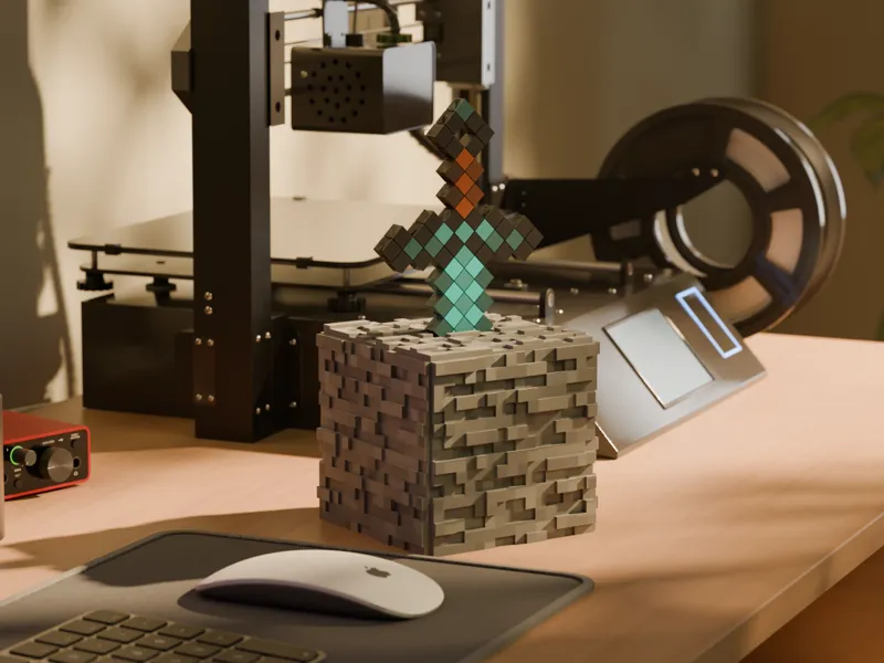 Diamond Sword in Stone