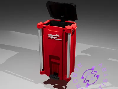 Milwaukee Trashout Packout Waste Bin