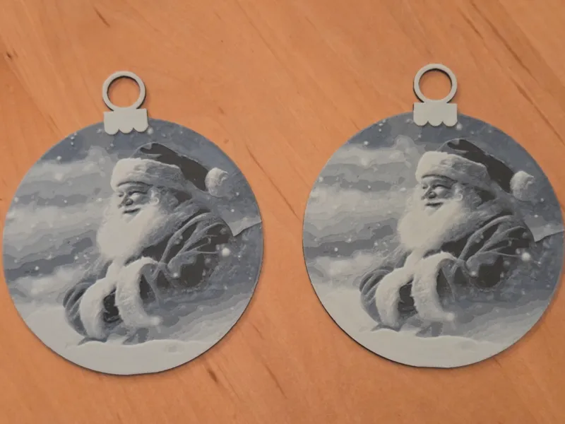 Christmas ball of Santa Portrait