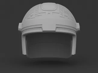 Tron Classic Helmet Low Poly Scaled Small Head