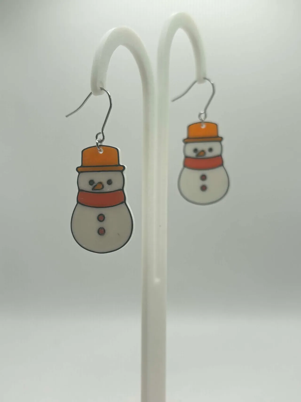 Christmas Snowman Earrings view 2