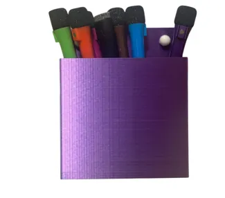 Cork board pen holder