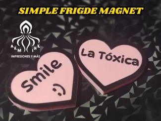 Imán Para Refrigerador con Forma de Corazón
