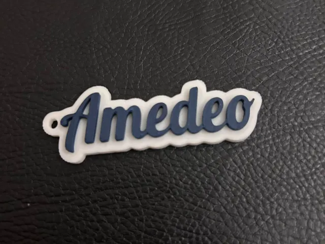Amedeo name keychain
