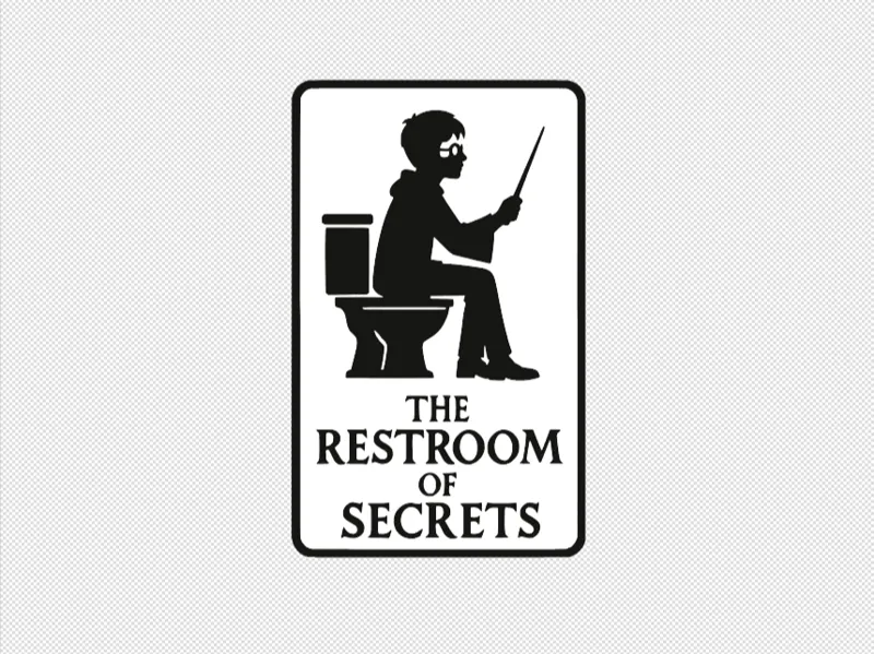 Harry Potter Bathroom Sign