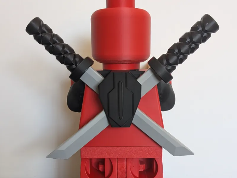 Backpack for 1000% Brick Deadpool Katanas