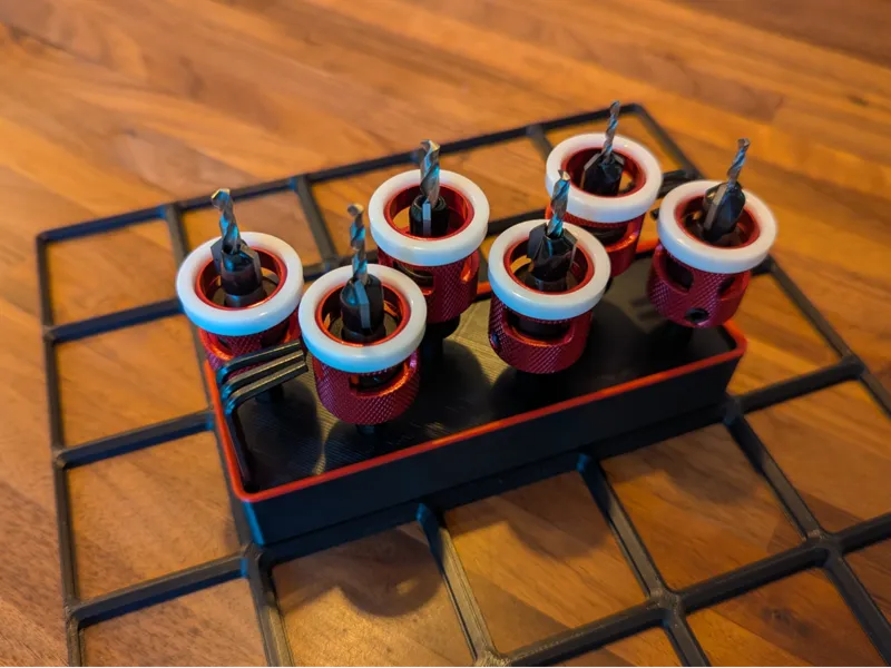 Gridfinity Taylor Tools Countersink Organizer 