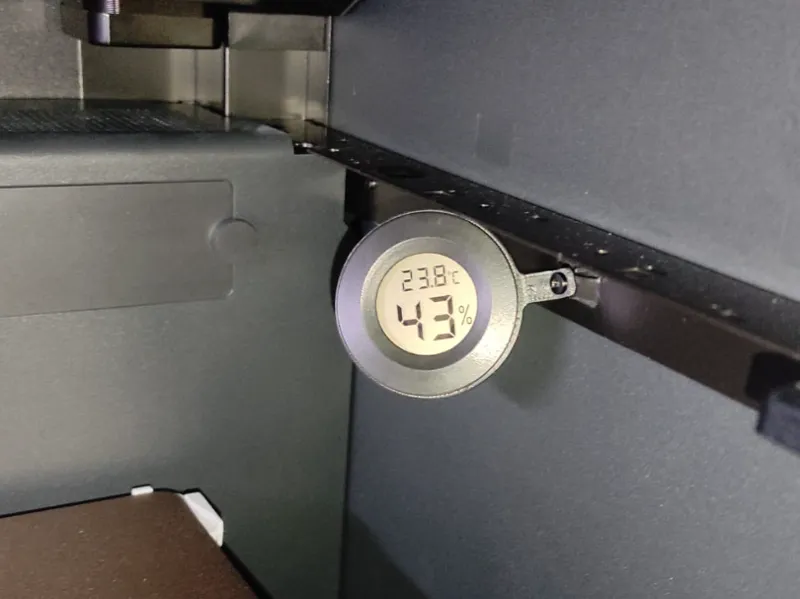 P1S Internal Hygrometer Mount  Camera & Glass View