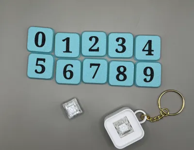 Letter and number chain fidget clickers & keychain - Free 3D Print ...