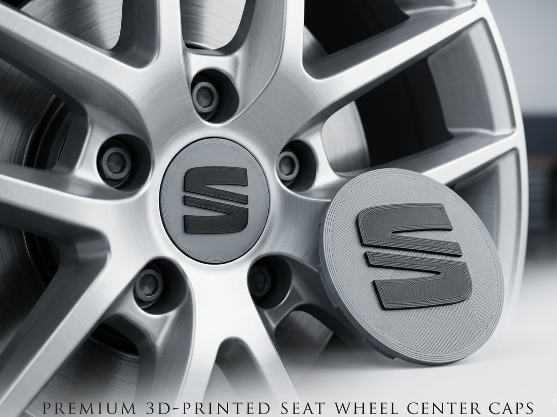 Wheel Center Cap 54mm Compatible Seat 3D Print STL