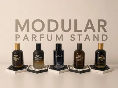 Modular Perfume Stand | Hexagon Organizer