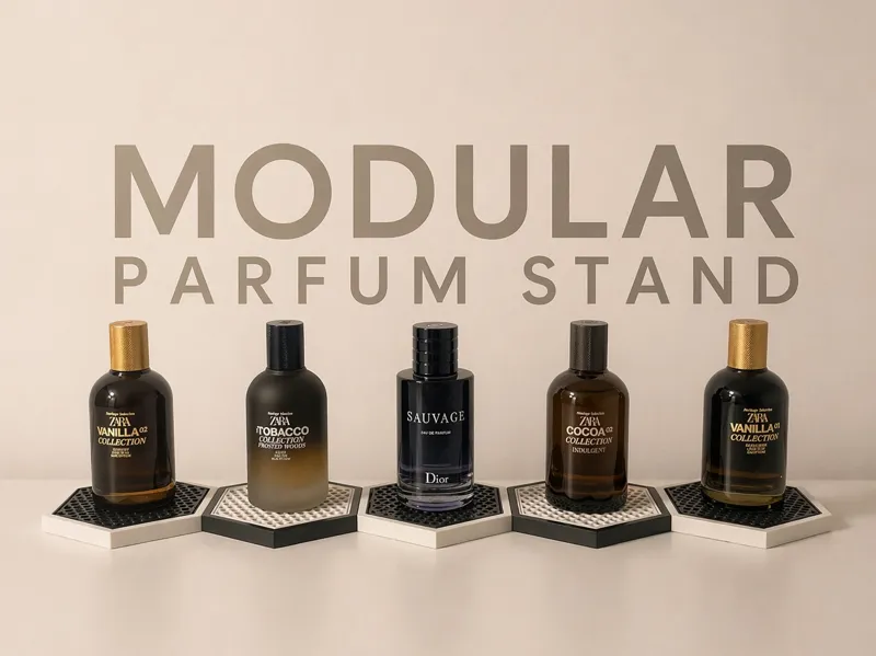 Modular Perfume Stand | Hexagon Organizer