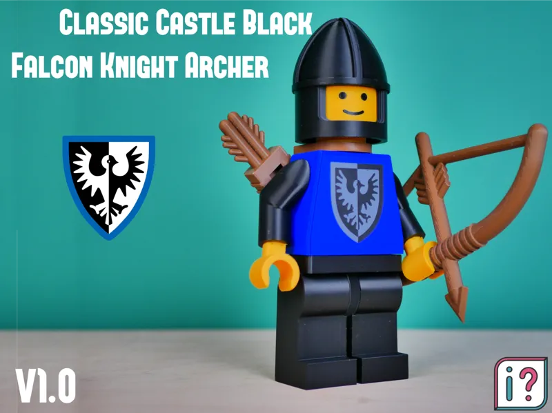 Classic Castle Black Falcon Knight Archer