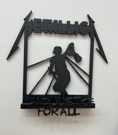 Metallica CD Wall Mount - And Justice For All 