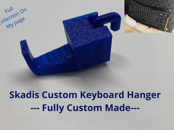 Skadis Keyboard Hanger --- Custom Dovetail ---