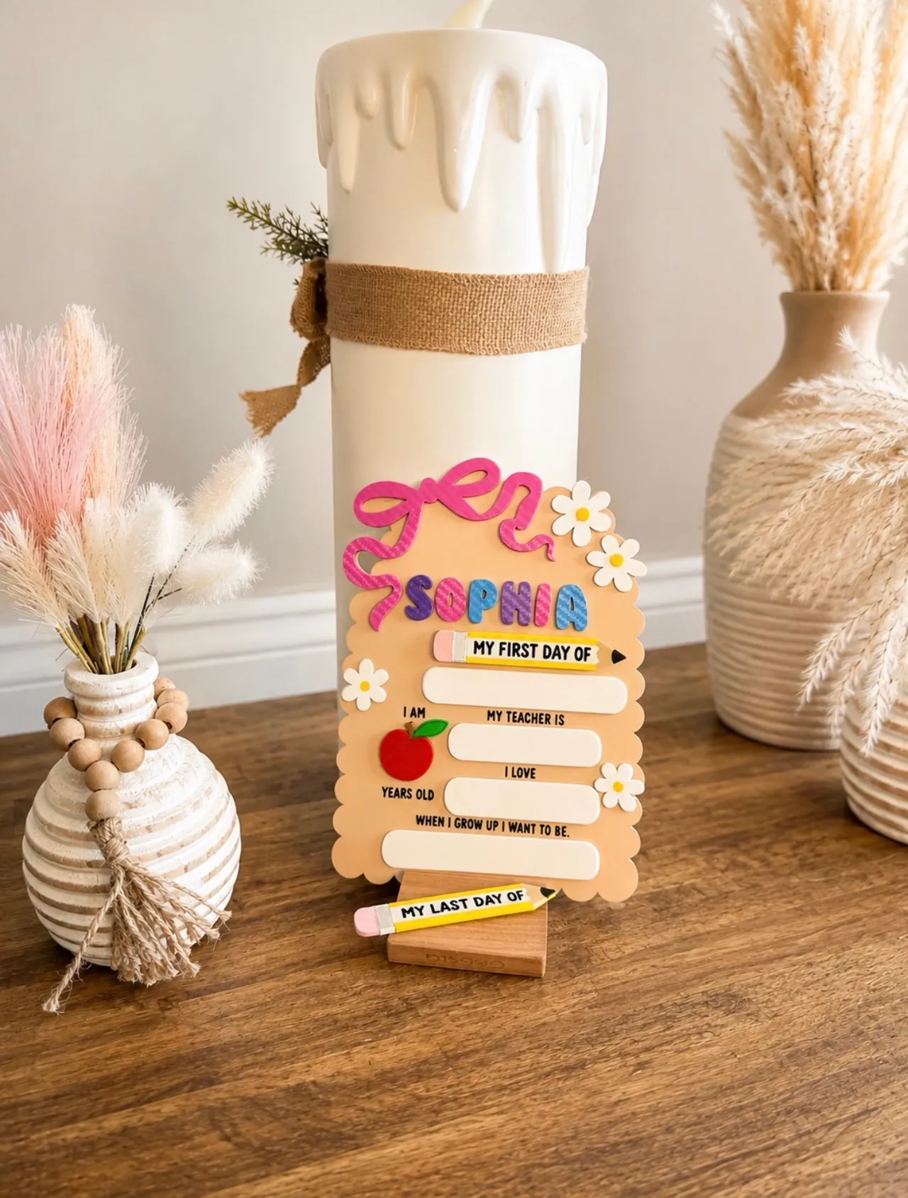 Kids Back to School Board Customizable view 3
