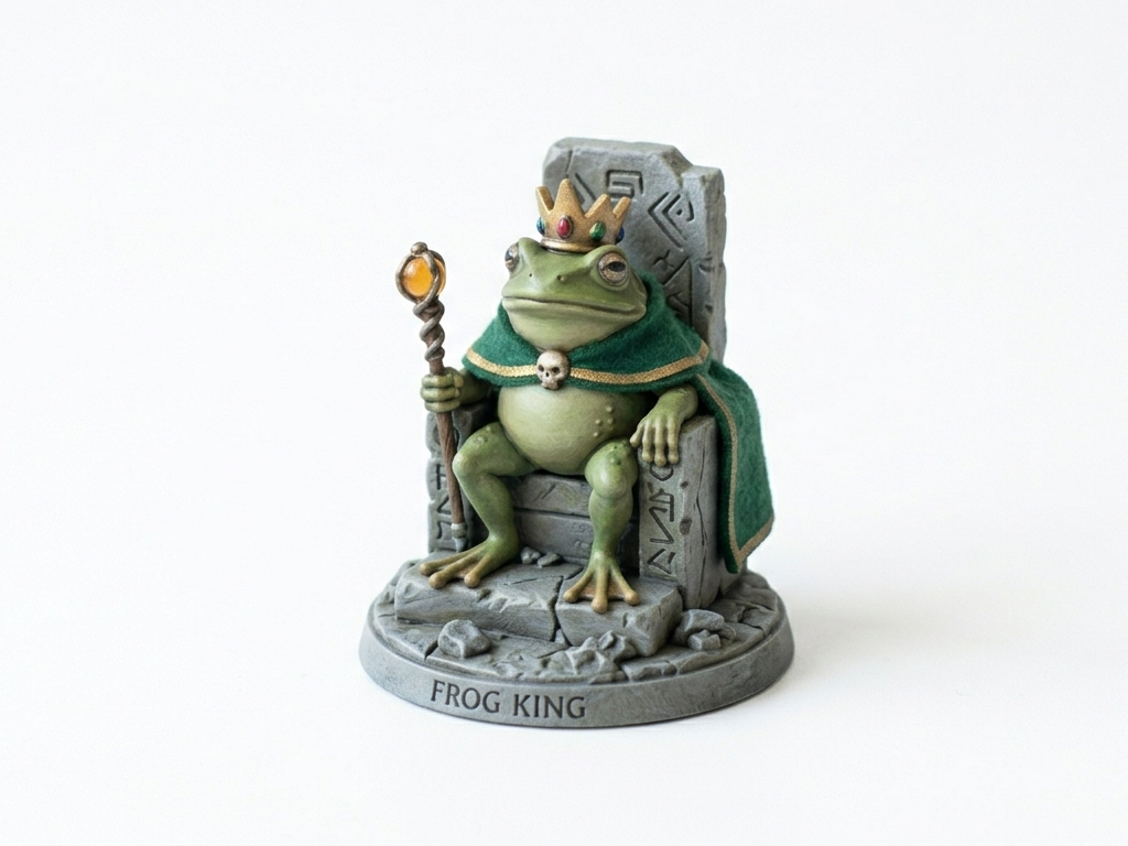 Frog King - DnD Miniature - Grung