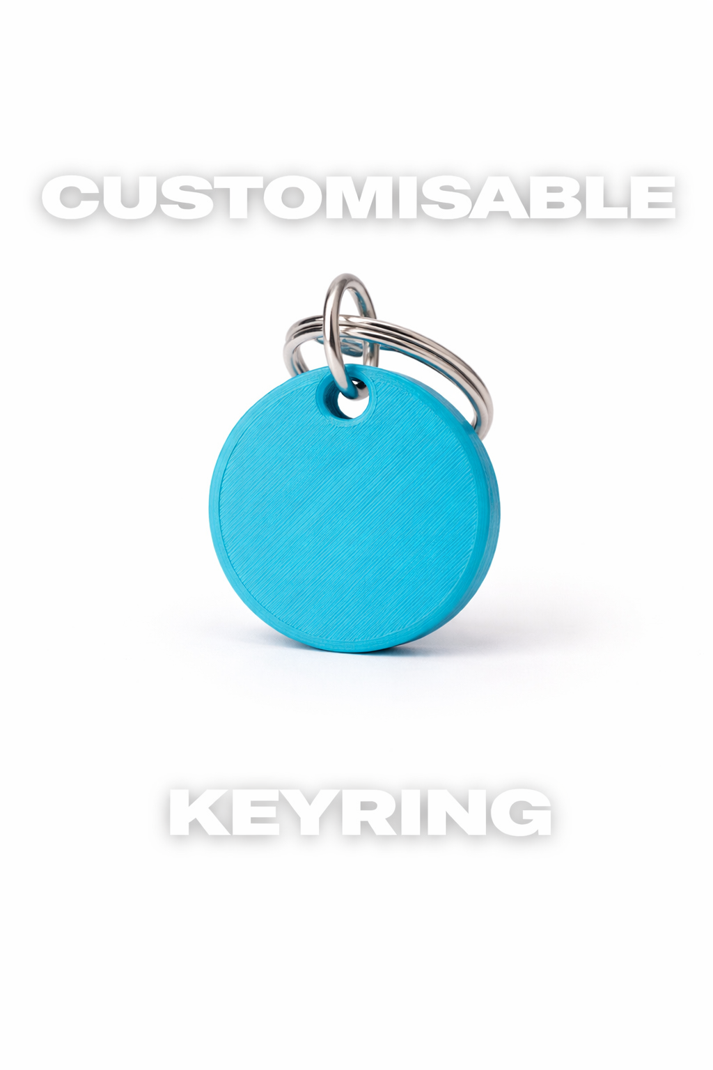 Miniatura 1 do modelo 3D custom circle keychain