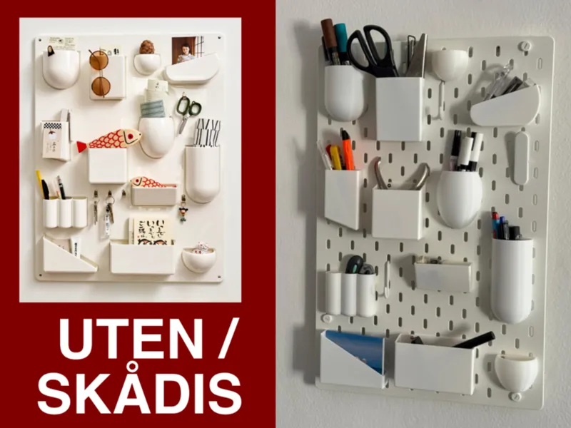 UTEN / SKÅDIS! Vintage-inspired wall organizer