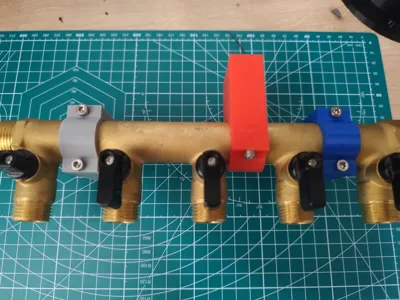 plumbing manifold support 