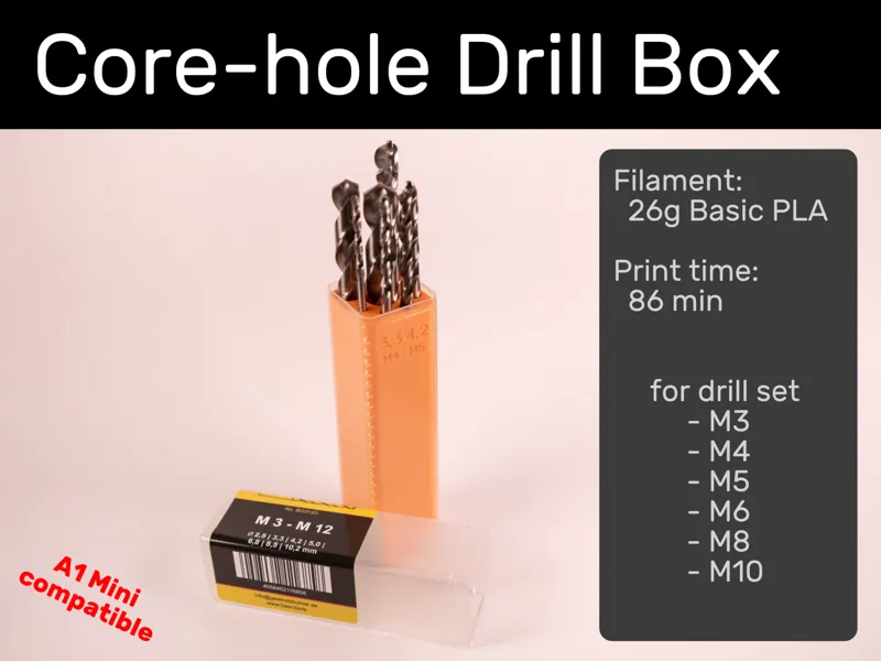 Core-hole Drill Box
