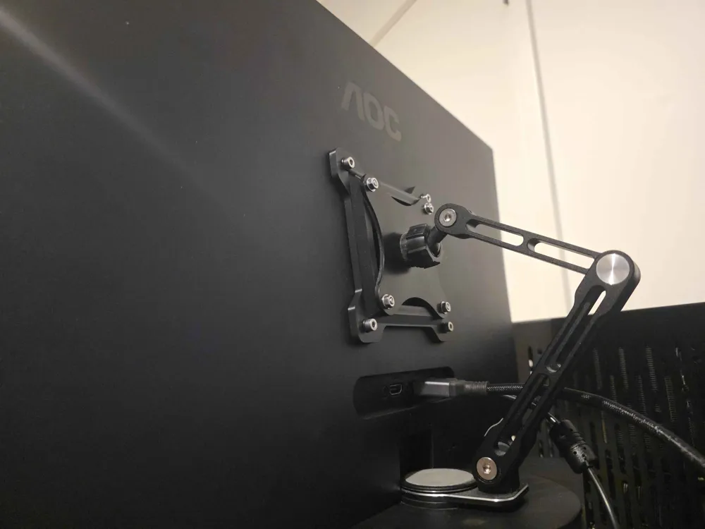Vesa 75mm Pattern 75mm to 100mm VESA Adapter Plate - Free 3D Print Model - MakerWorld