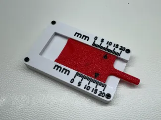 Tyre tread depth measuring tool V2 - REWORKED