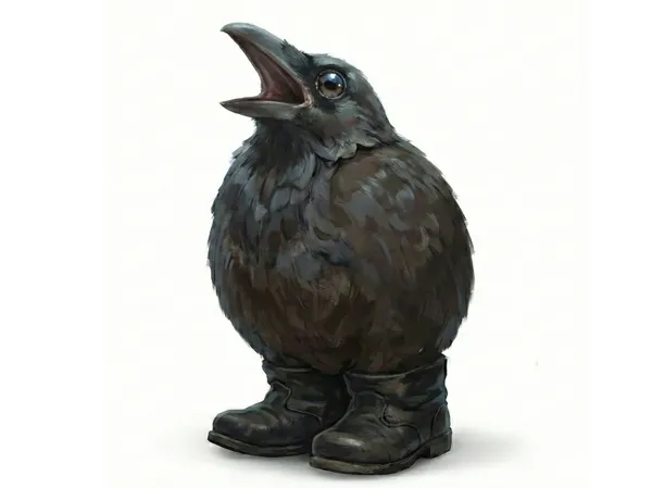 Figurine Kenku sans ailes — accessoire JDR