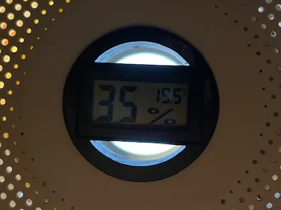 spool hygrometer maximum opening and ventilation
