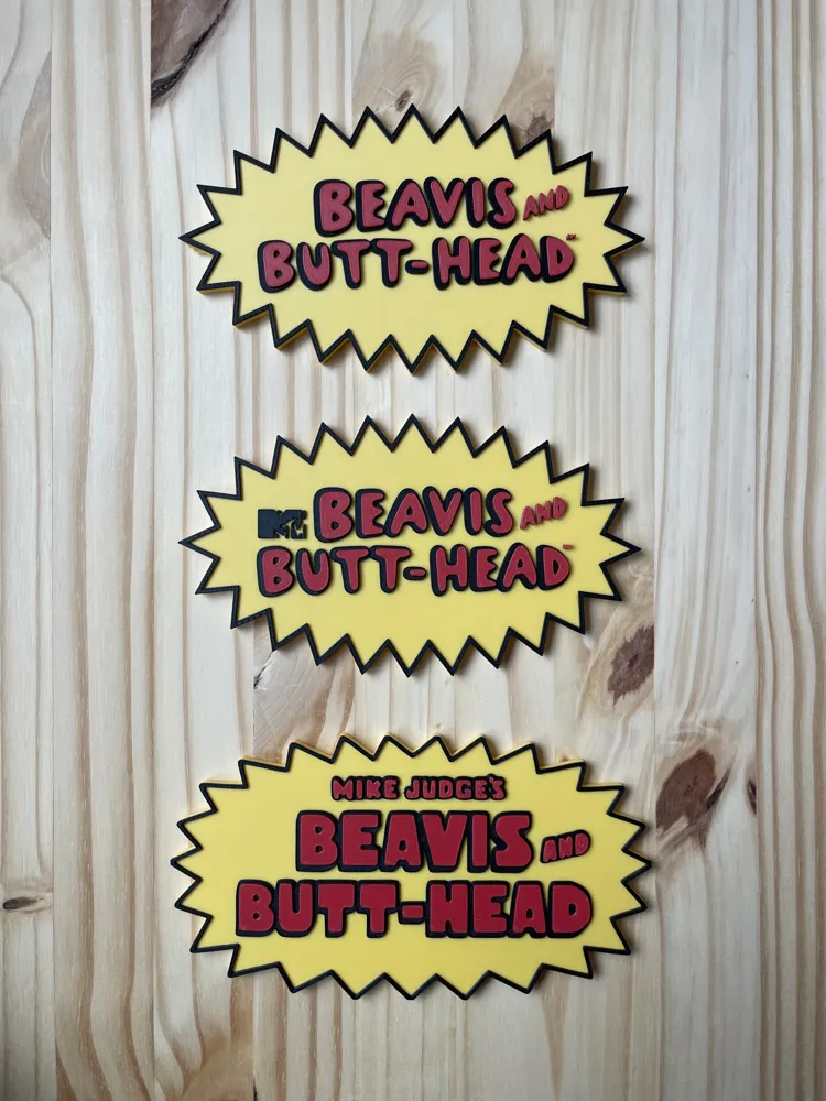 Beavis and Butt-Head Logo - Free 3D Print Model - MakerWorld