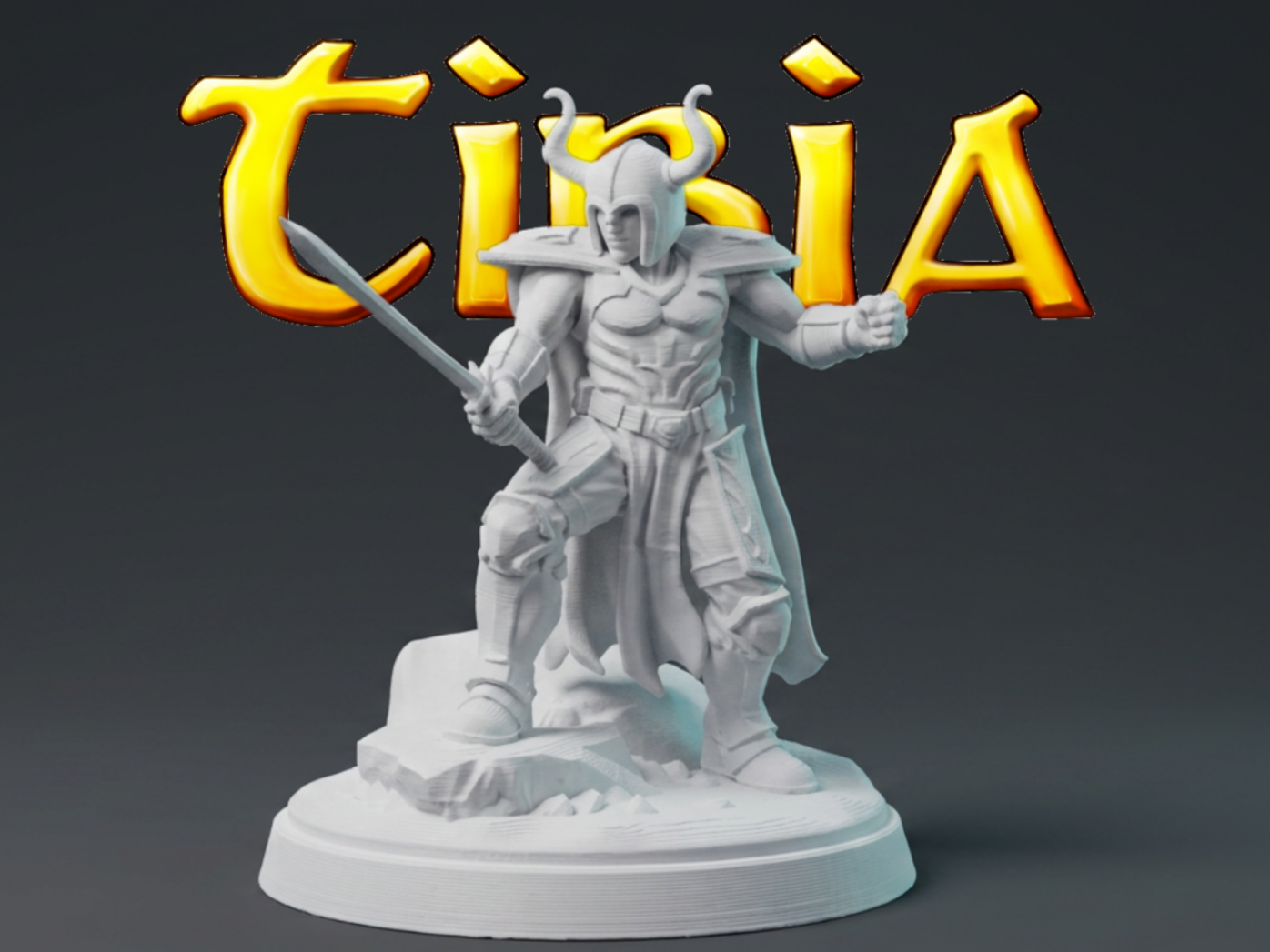Tibia Warrior – Classic MMORPG Knight Figurine