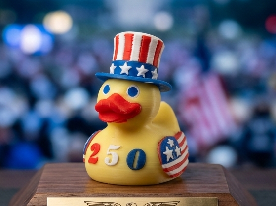 USA 250th Anniversary Duck, Cruise Jeep Duck