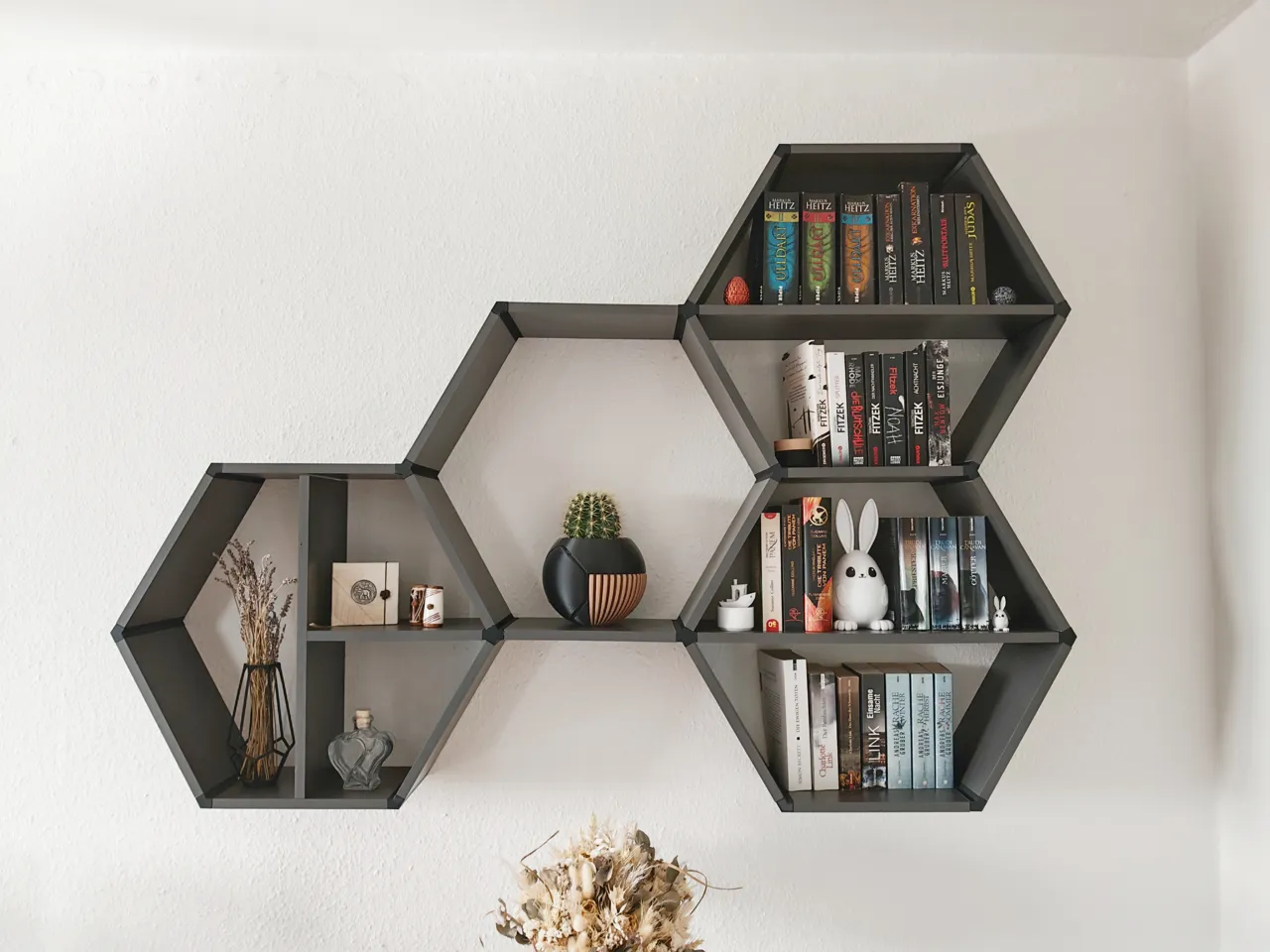 Hex Shelf – Modular Wall System view 2