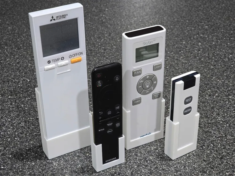 Remote Control Customizable Customisable Remote Control Holder Generator - Free 3D Print Model ...