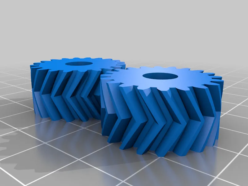 Helical gear fidget toy in cool colors by lu_print MakerWorld