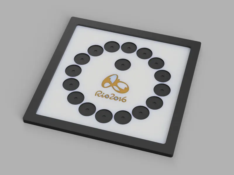 Quadro Coleção Moedas Olimpíadas 2016