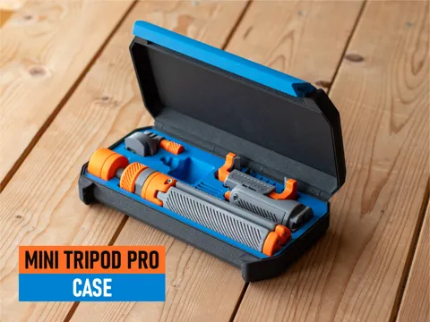 Caja o estuche: Mini Tripod Pro - Case — referencia de MakerWorld