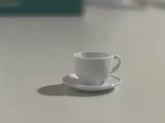 Mini Coffee Cup with Saucer – Tiny Mug