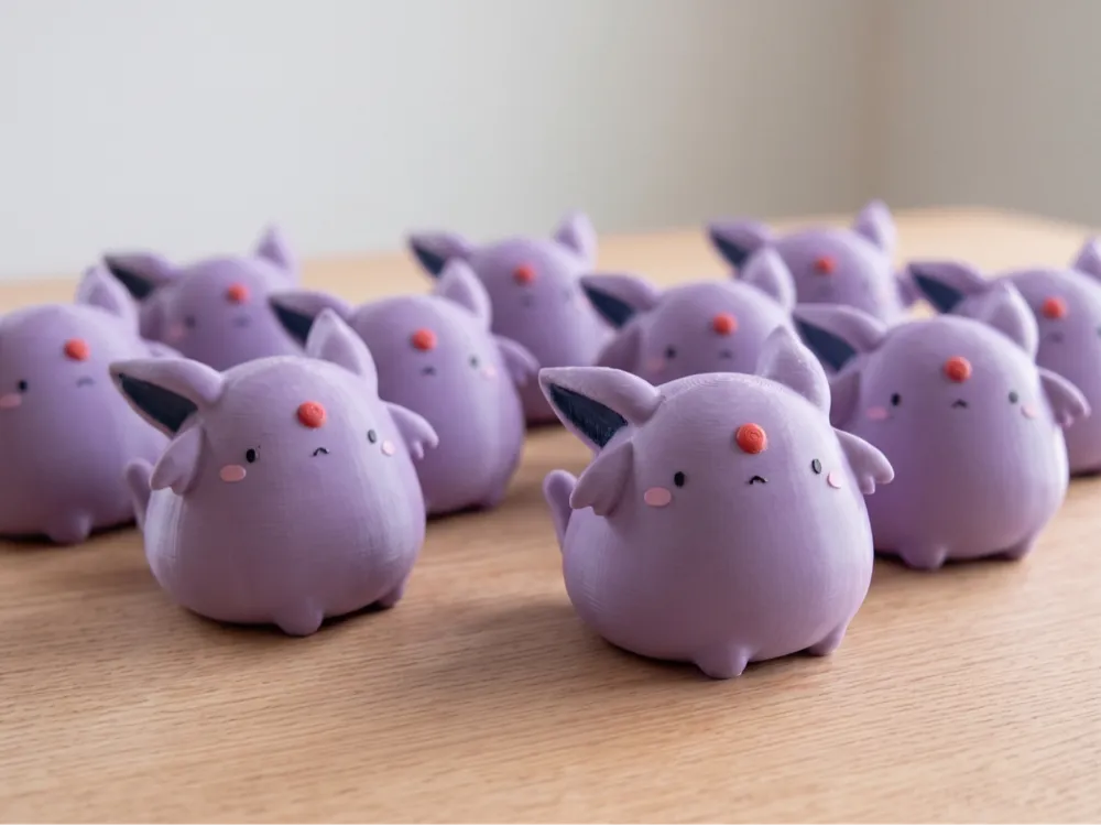 Modelo para impresión 3D: Chubby Espeon eeveelution Pokémon toy. Referencia del modelo original.