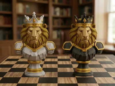 The Lion King Chess Sculptures
