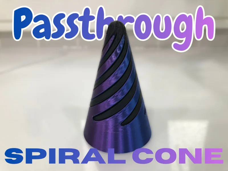 Passthrough Spiral Cone Fidget V3