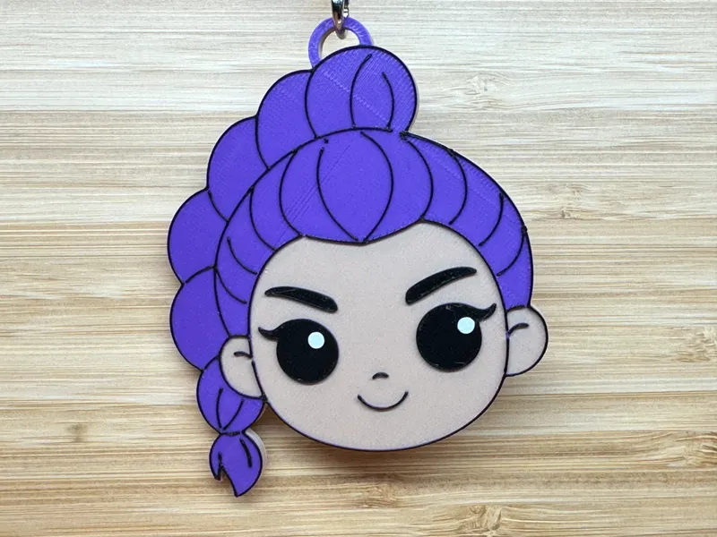 Rumi KPop Demon Hunters tag ornament low waste 
