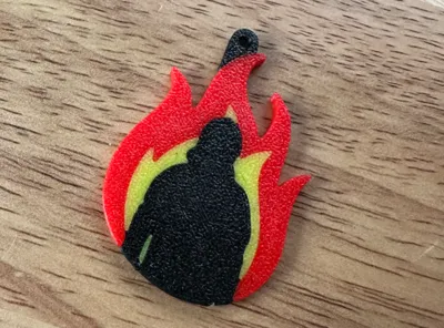 Firefighter keychain (alternative version)