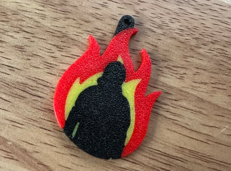 Firefighter keychain (alternative version)