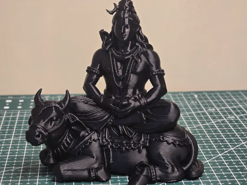 Lord shiva sitting on Nandi