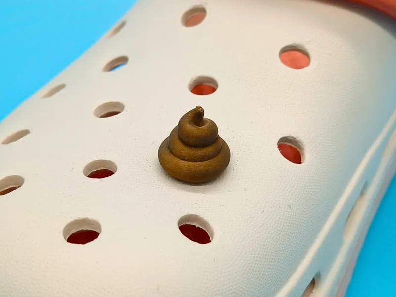 Poop Emoji Croc Charm