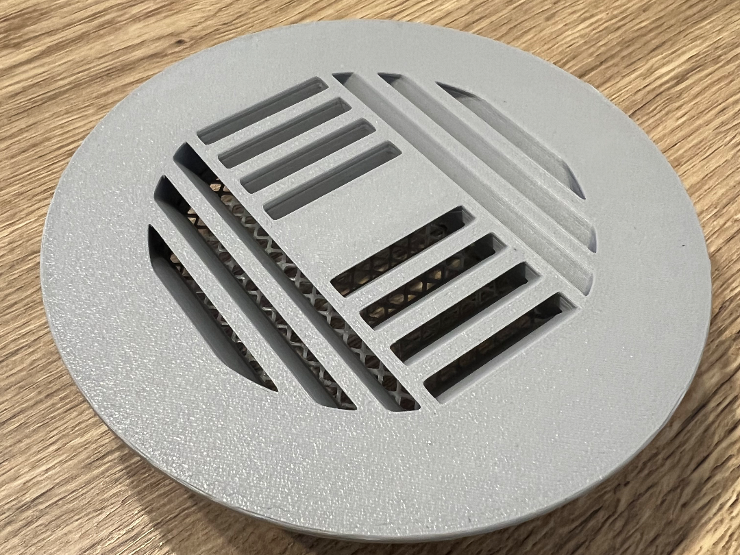 Venting grid for D.93mm tube